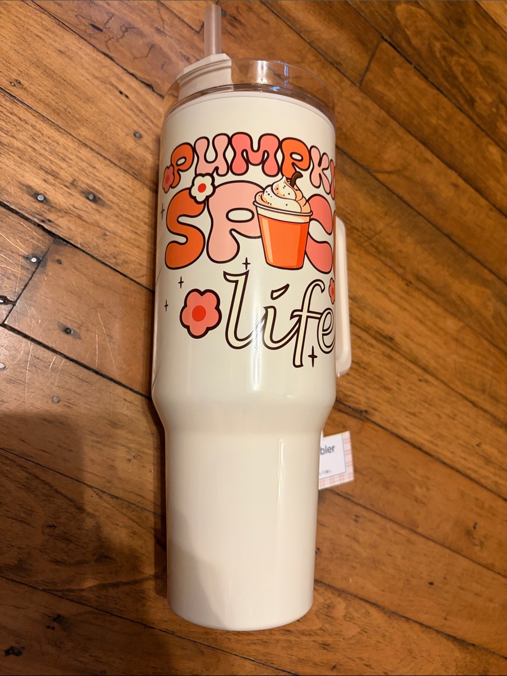 Pumpkin Spice Life Cream Travel Tumbler - Unbranded